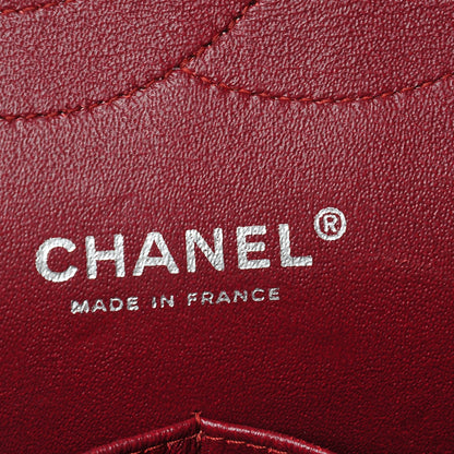 Chanel Patent Quilted Jumbo Double Flap Dark Red 6 of 9