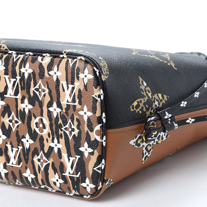 Louis Vuitton Monogram Giant Jungle Neverfull MM Black 6 of 9