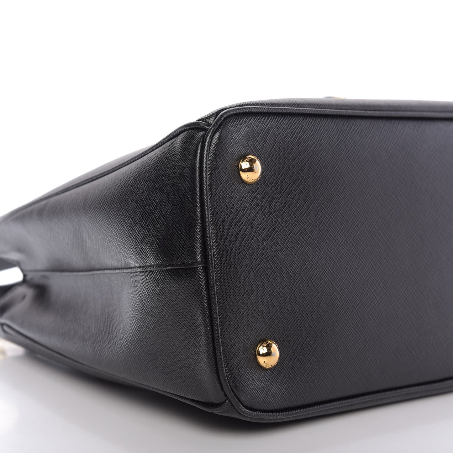 Saffiano Lux Medium Tote Black