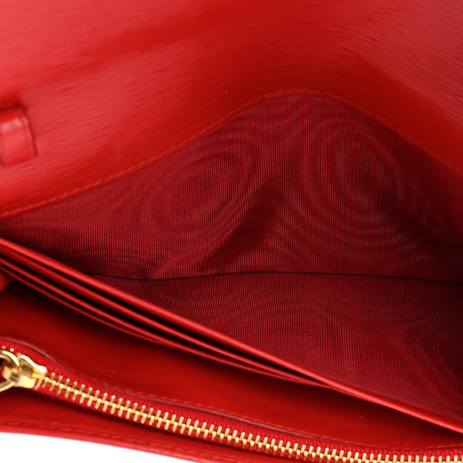 Prada Vitello Move Metal Oro Chain Wallet Lacca 8 of 27