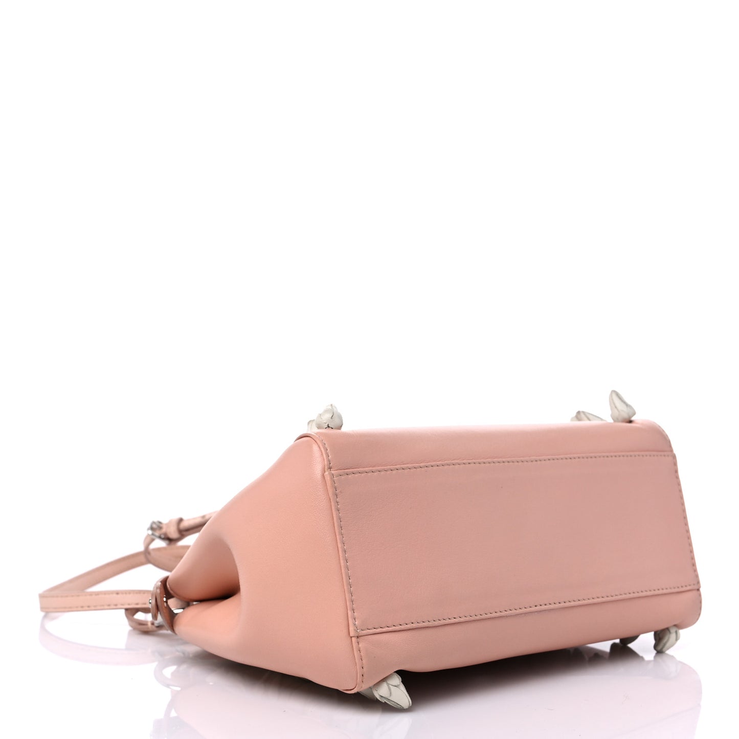 Nappa Rosebud Mini Peekaboo Iconic Satchel Baby Pink