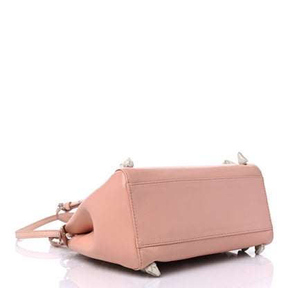 Fendi Nappa Rosebud Mini Peekaboo Iconic Satchel Baby Pink 4 of 9