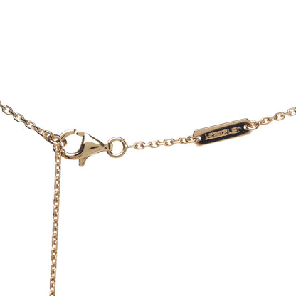 Van Cleef & Arpels 18K Yellow Gold Carnelian Vintage Alhambra Pendant Necklace 6 of 6