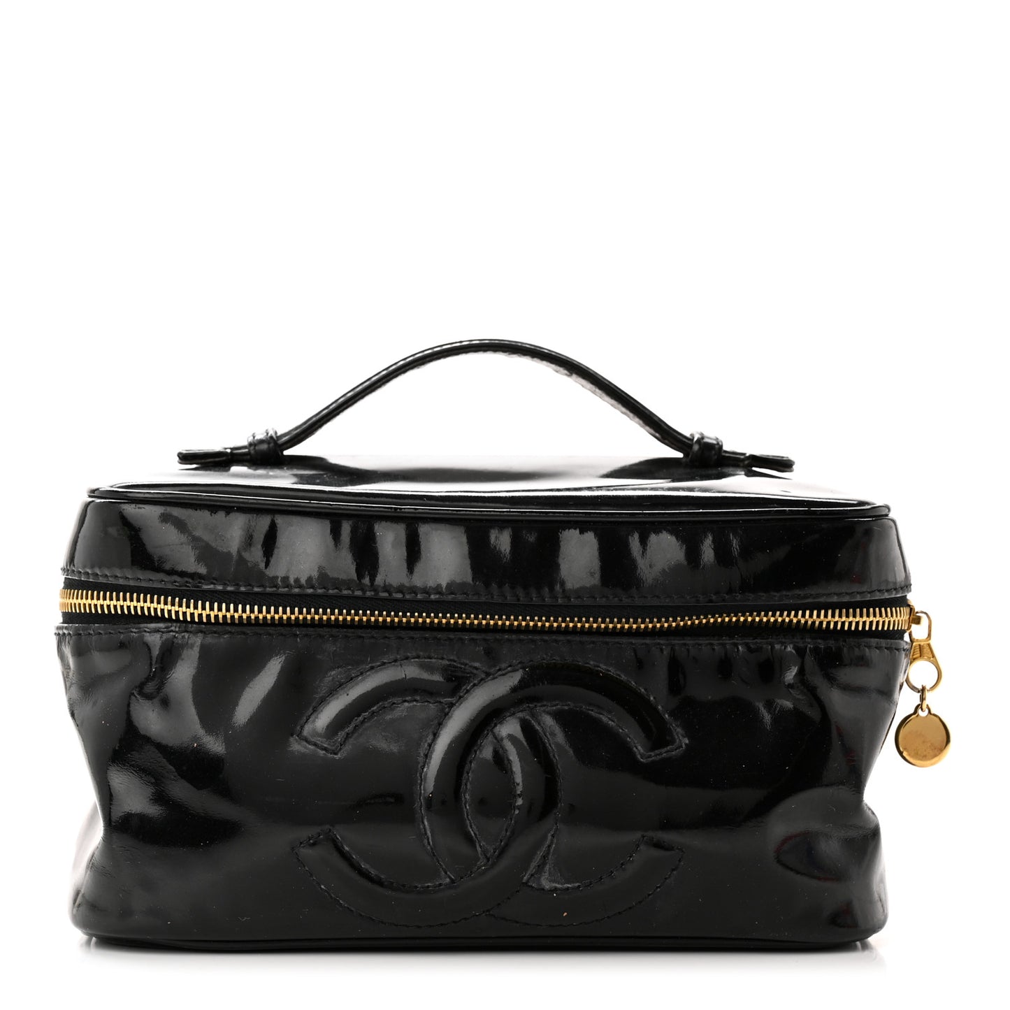Patent Vanity Cosmetic Case Black