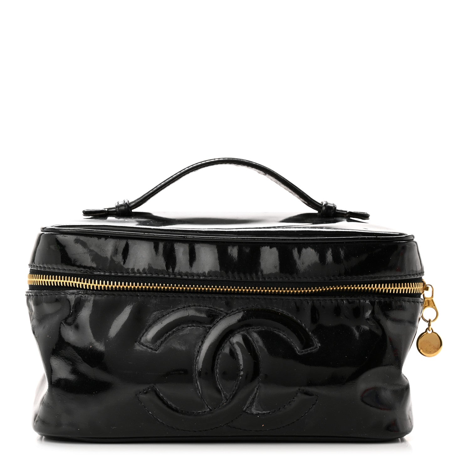 Chanel Patent Vanity Cosmetic Case Black 1 of 20