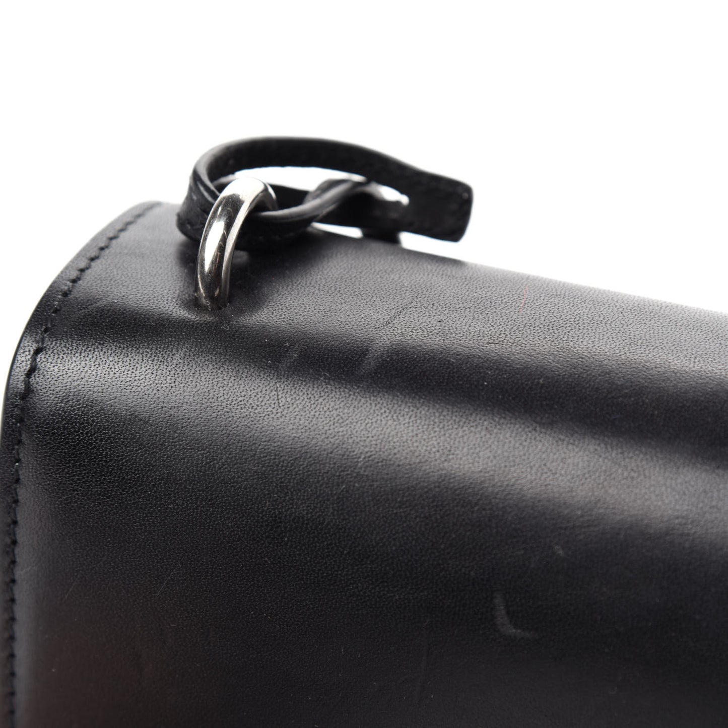 Calfskin Medium Monogram Sunset Shoulder Bag With Braided Strap Black