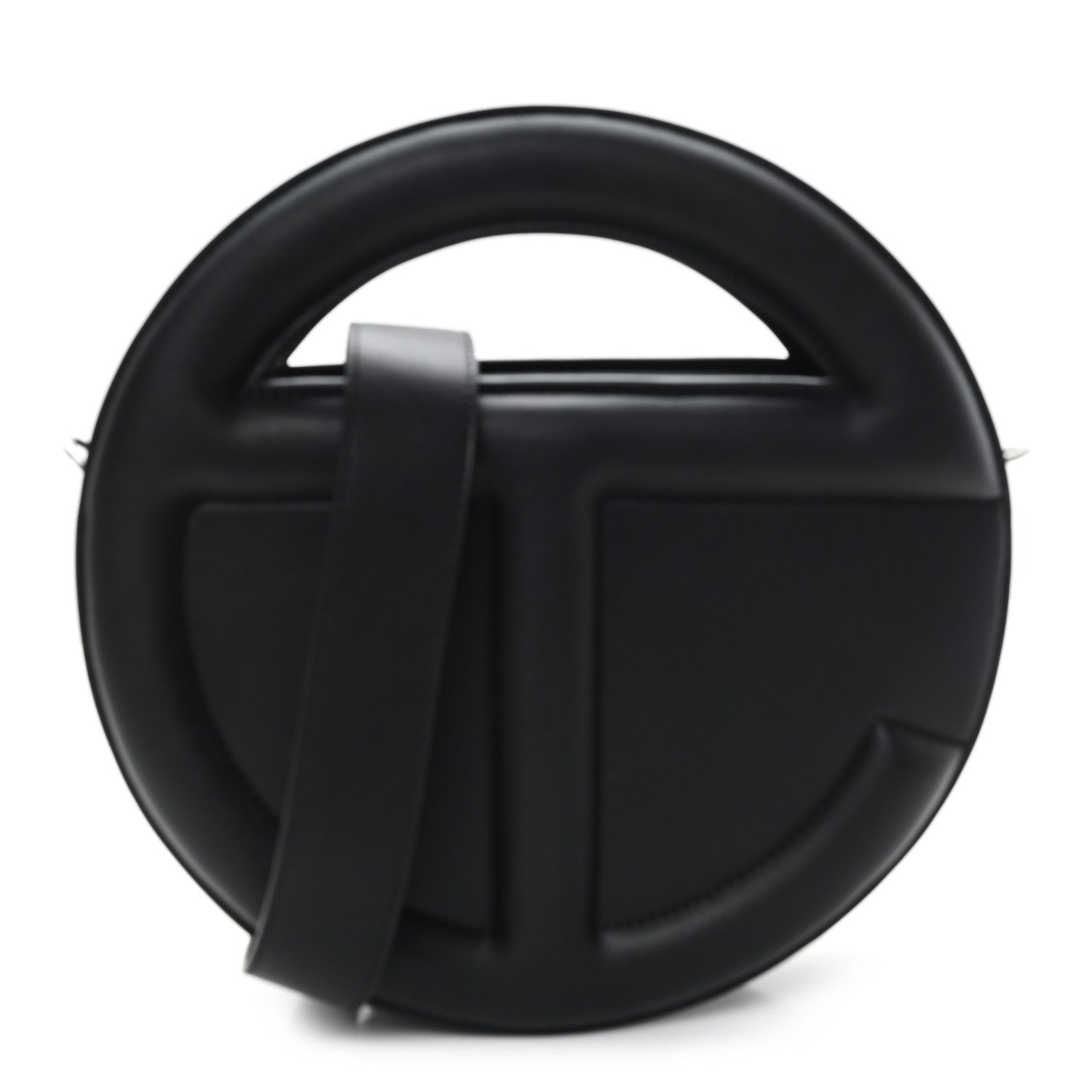 Telfar Vegan Leather Major Circle Bag Black 1 of 12
