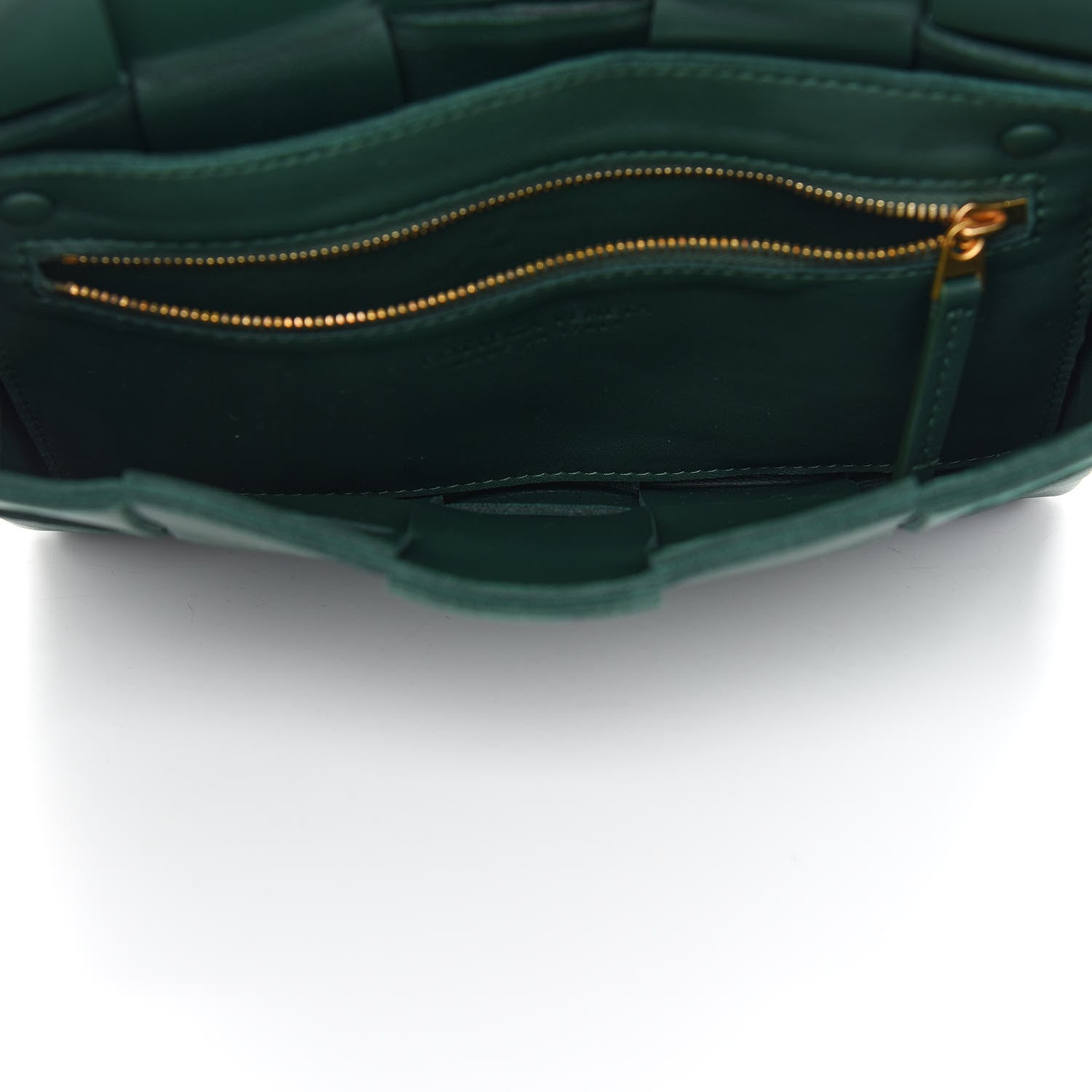 Bottega Veneta Lambskin Maxi Intrecciato Cassette Crossbody Bag Raintree Green 5 of 8