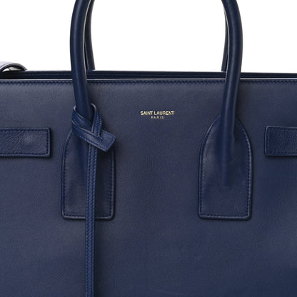 Saint Laurent Calfskin Small Sac De Jour Blue Majorelle 7 of 9