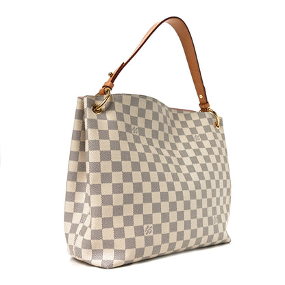 Louis Vuitton Damier Azur Graceful PM Rose Ballerine 3 of 9