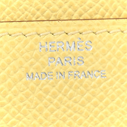 Hermes Epsom Constance Long Wallet To Go Wallet Jaune Poussin 8 of 9