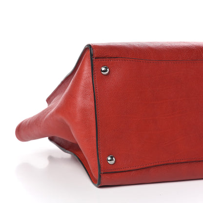 Prada Glace Calf Twin Pocket Tote Fuoco 5 of 11