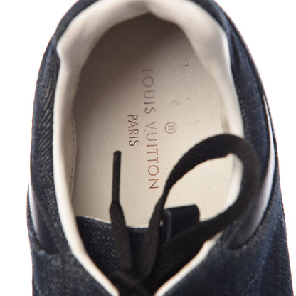 Louis Vuitton Monogram Denim Run Away Sneakers 39 Blue 9 of 14