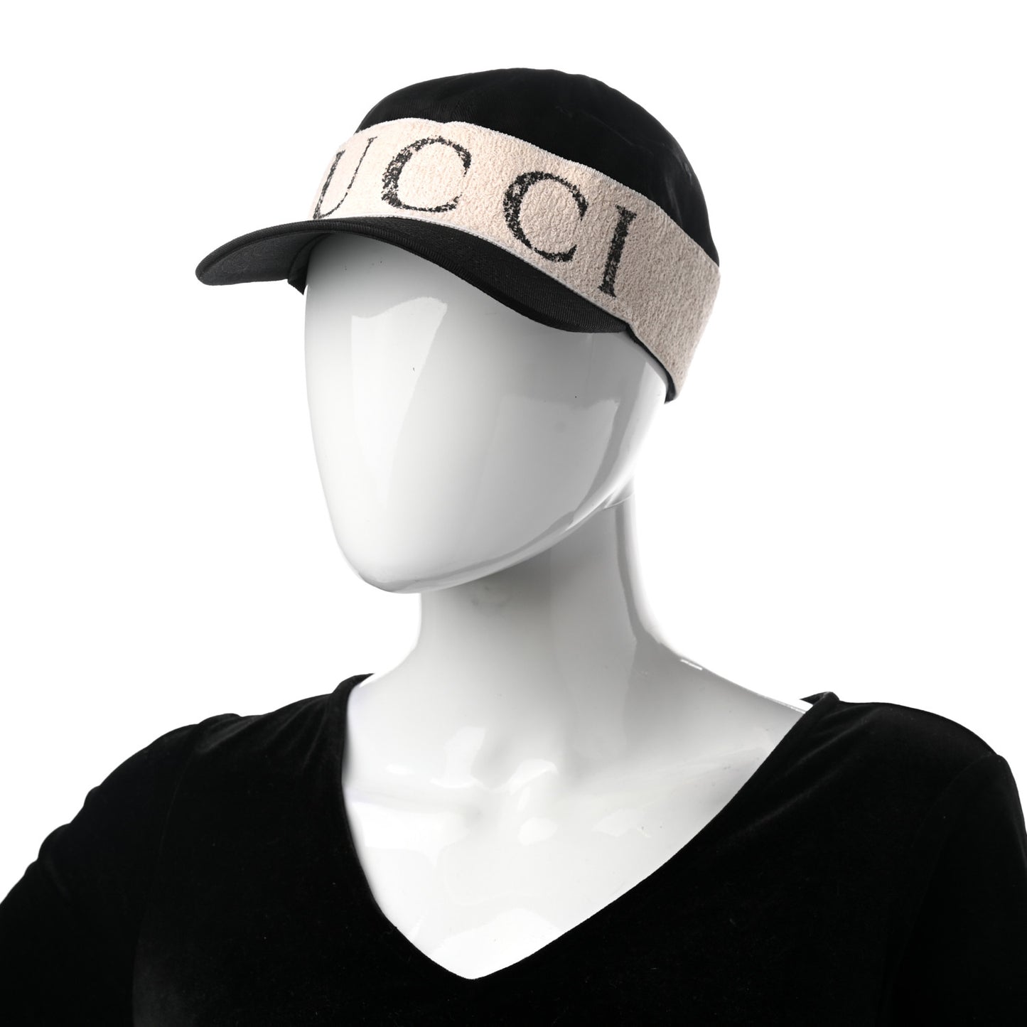 Gabardine Gucci Headband Baseball Hat M Black