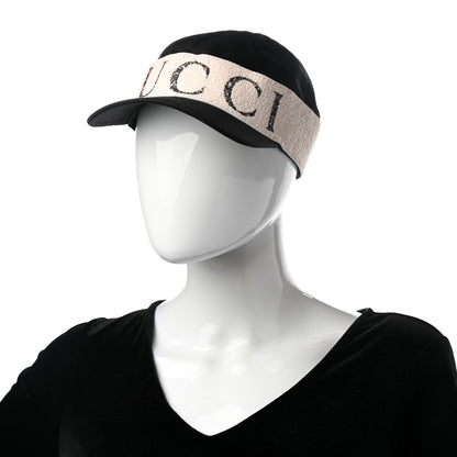 Gucci Gabardine Gucci Headband Baseball Hat M Black 2 of 9
