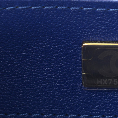 Chanel Velvet Quilted Mini Place Vendome Flap Blue 10 of 18