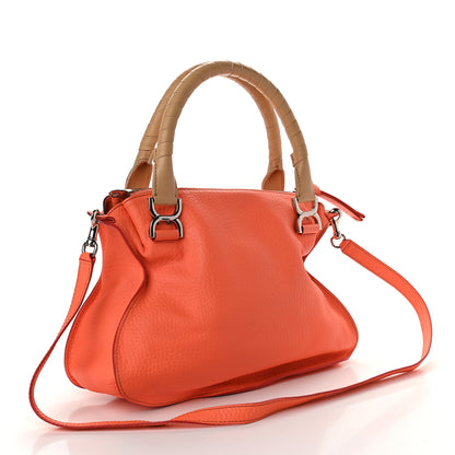 Chloe Calfskin Medium Marcie Satchel Orange Fizz 3 of 11