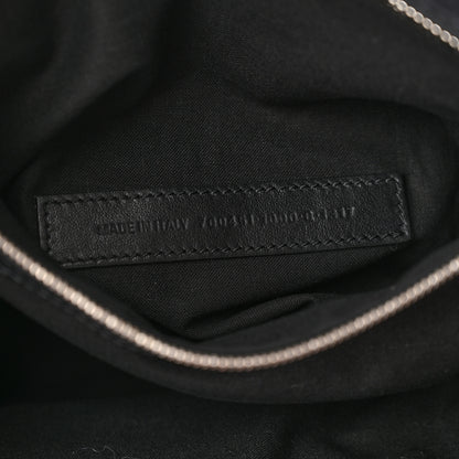 Balenciaga Washed Denim BB Monogram Neo Cagole City Handbag Black 6 of 8