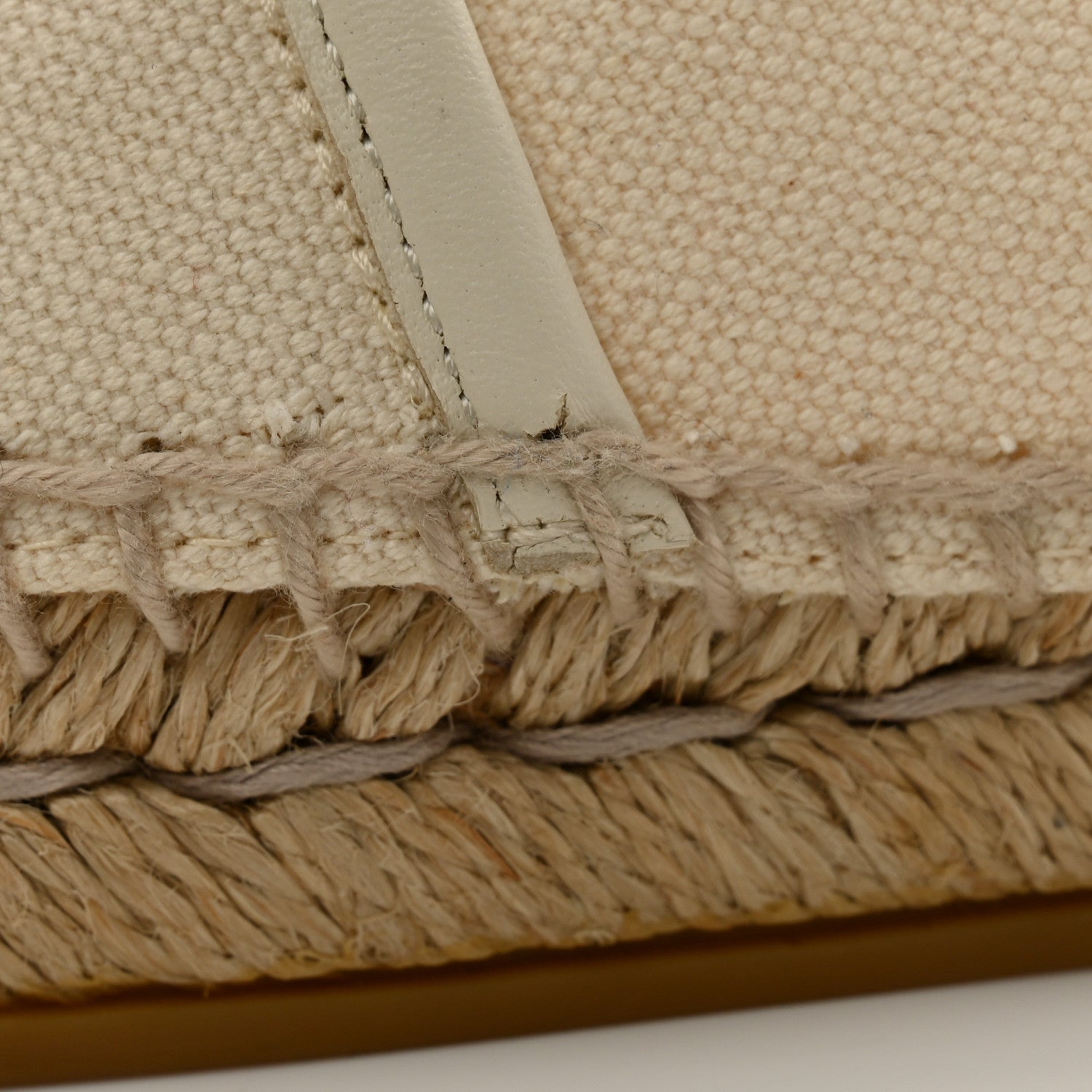 Gucci Canvas Logo Espadrilles 39 Greggio 39.5 White 9 of 11