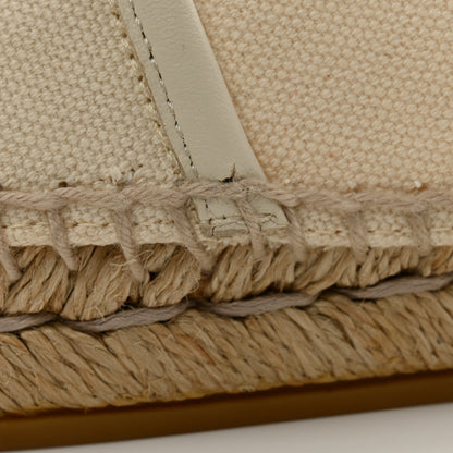 Gucci Canvas Logo Espadrilles 39 Greggio 39.5 White 9 of 11