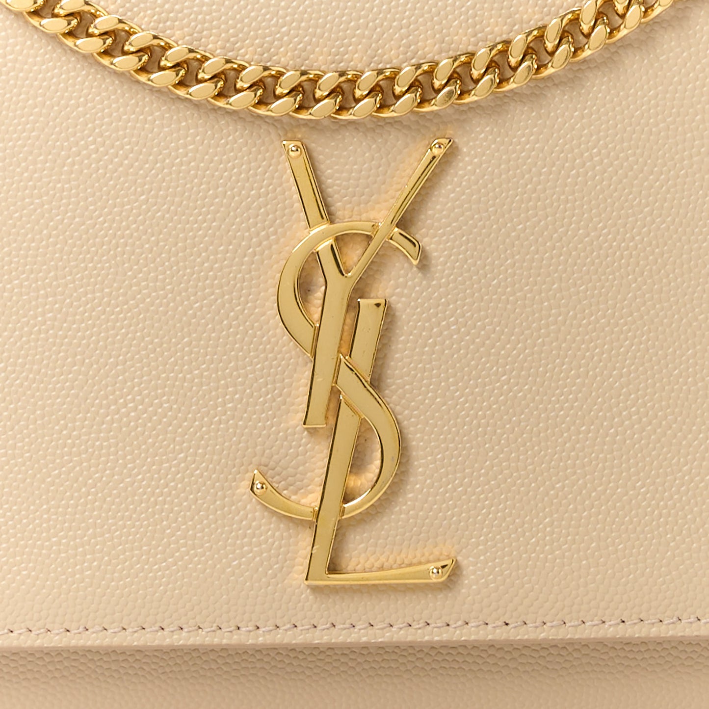 Grain De Poudre Medium Monogram Kate Satchel Dark Beige