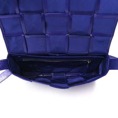 Bottega Veneta Paper Calfskin Maxi Intreccio Cassette Crossbody Bag Purple 5 of 10