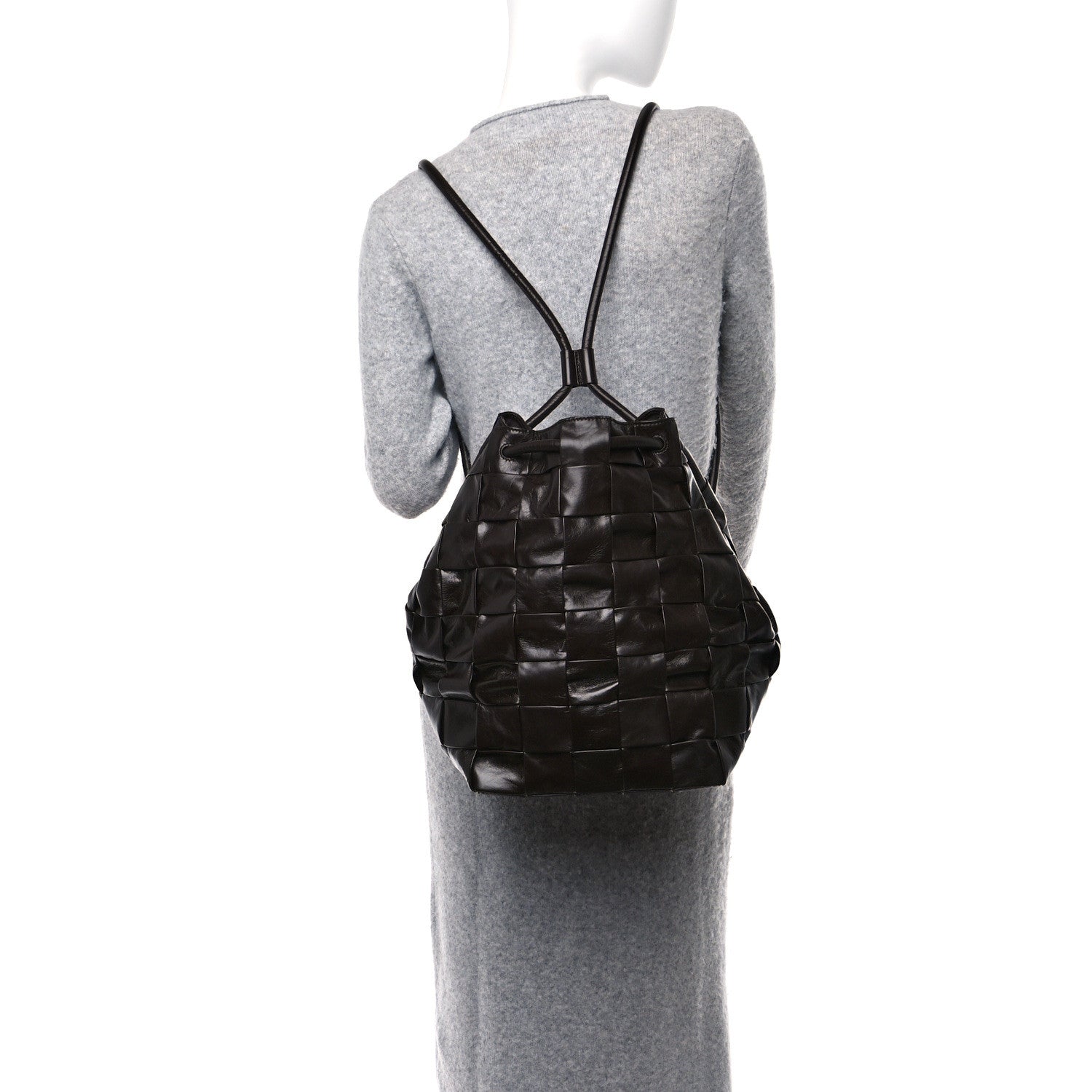 Bottega Veneta Paper Calfksin Intreccio Sailor Cassette Backpack Fondant 2 of 12