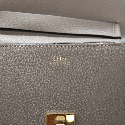 Chloe Grained Lambskin Drew Shoulder Bag Motty Grey 6 of 6