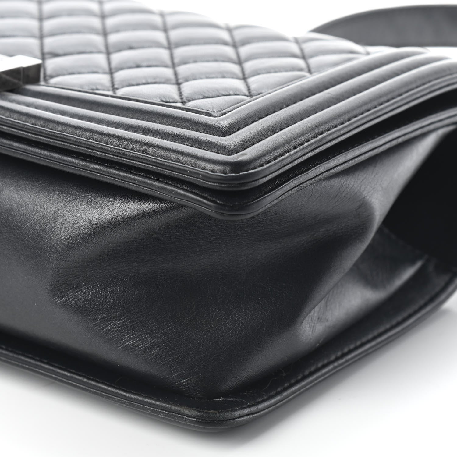 Chanel Calfskin Quilted Medium Boy Flap Black 8 of 8