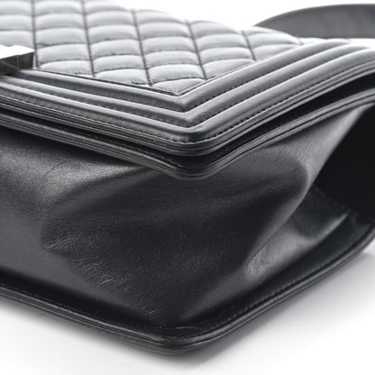 Chanel Calfskin Quilted Medium Boy Flap Black 8 of 8