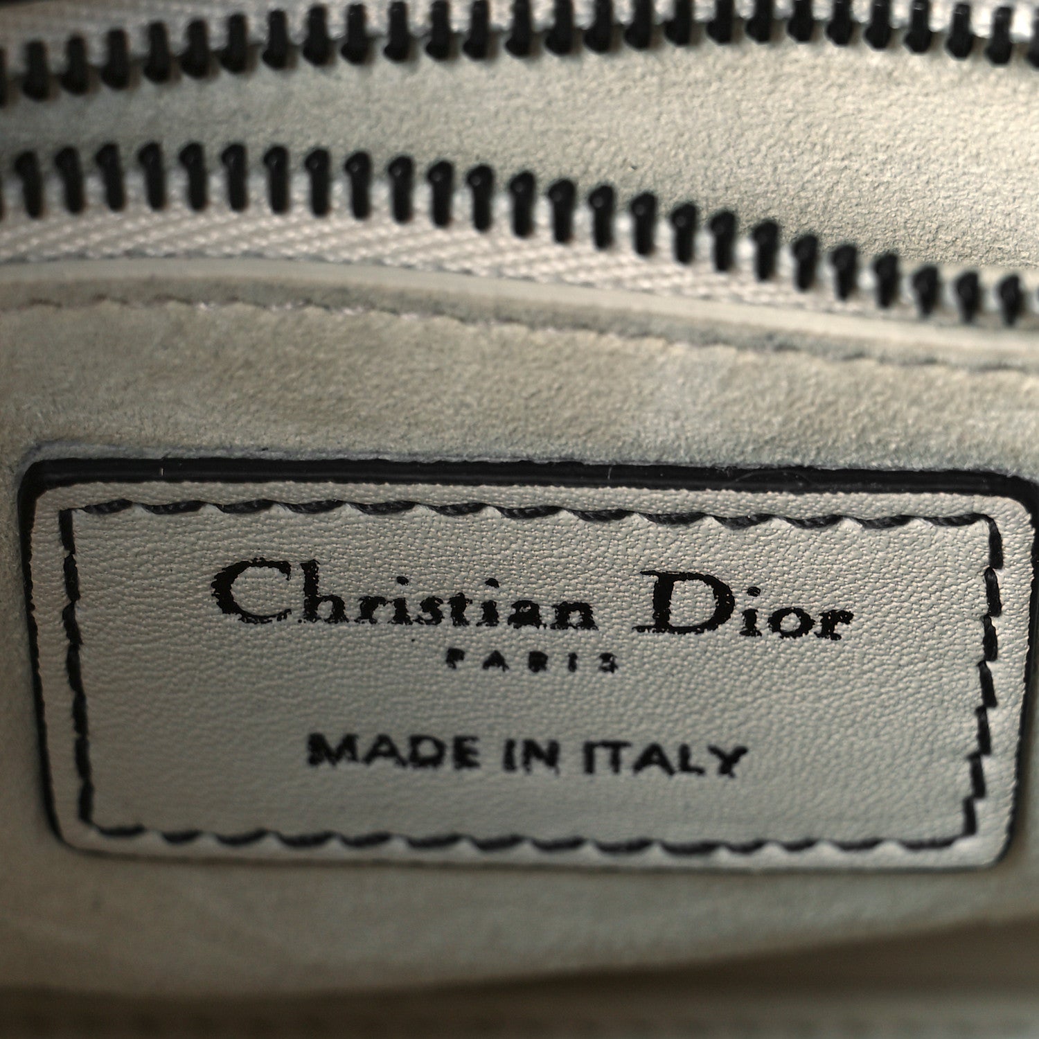 Christian Dior Ultra Matte Calfskin Studded Mini Supple Lady Dior White Black 7 of 9
