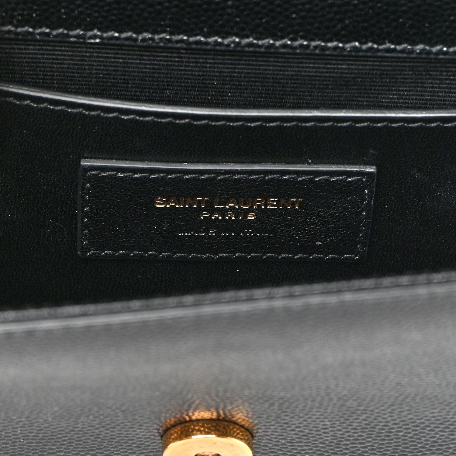 Saint Laurent Grain De Poudre Small Monogram Kate Satchel Black 5 of 12