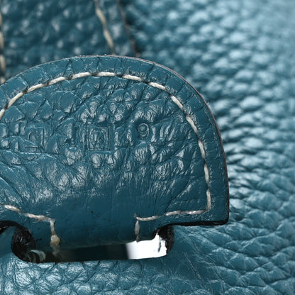 Hermes Taurillon Clemence Evelyne III PM Blue Jean 7 of 11