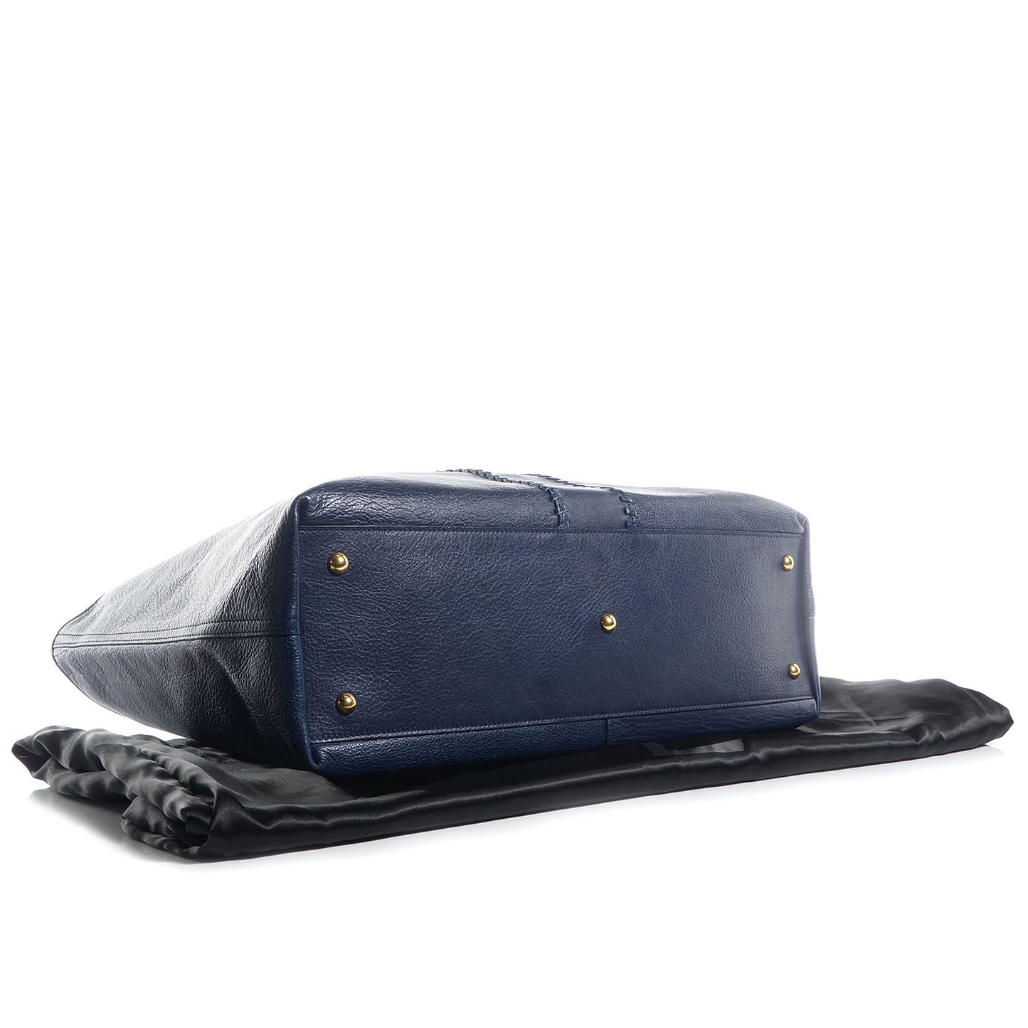 Calfskin Large Neo Double Reversible Tote Navy