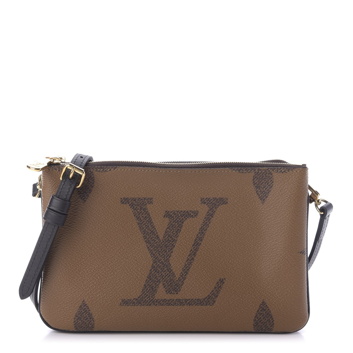 Reverse Monogram Giant Double Zip Pochette