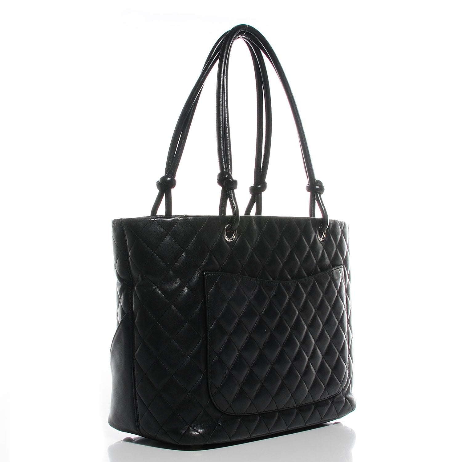 Chanel Calfskin Quilted Cambon Large Tote Black 3 of 7