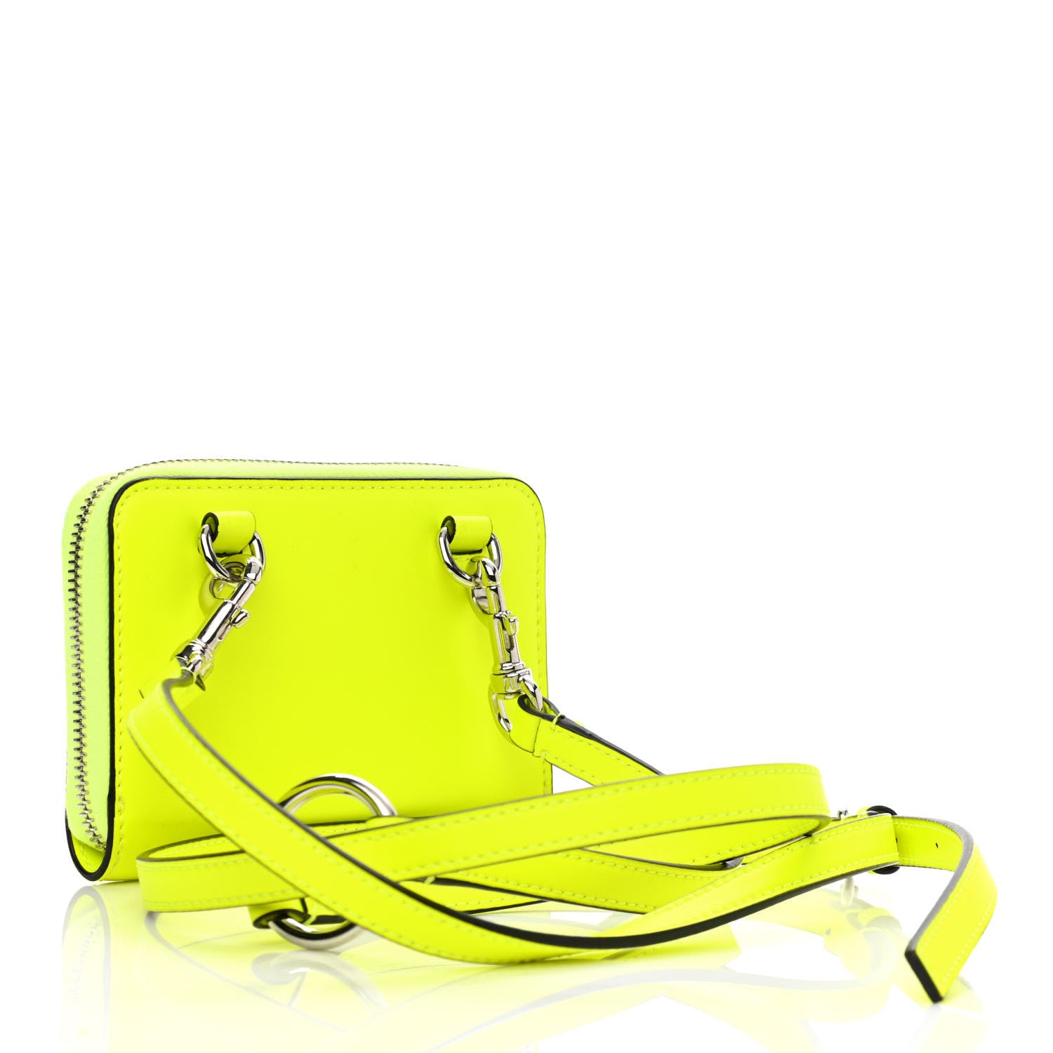 Valentino Garavani Vitello VLTN Neck Strap Wallet Yellow 3 of 10