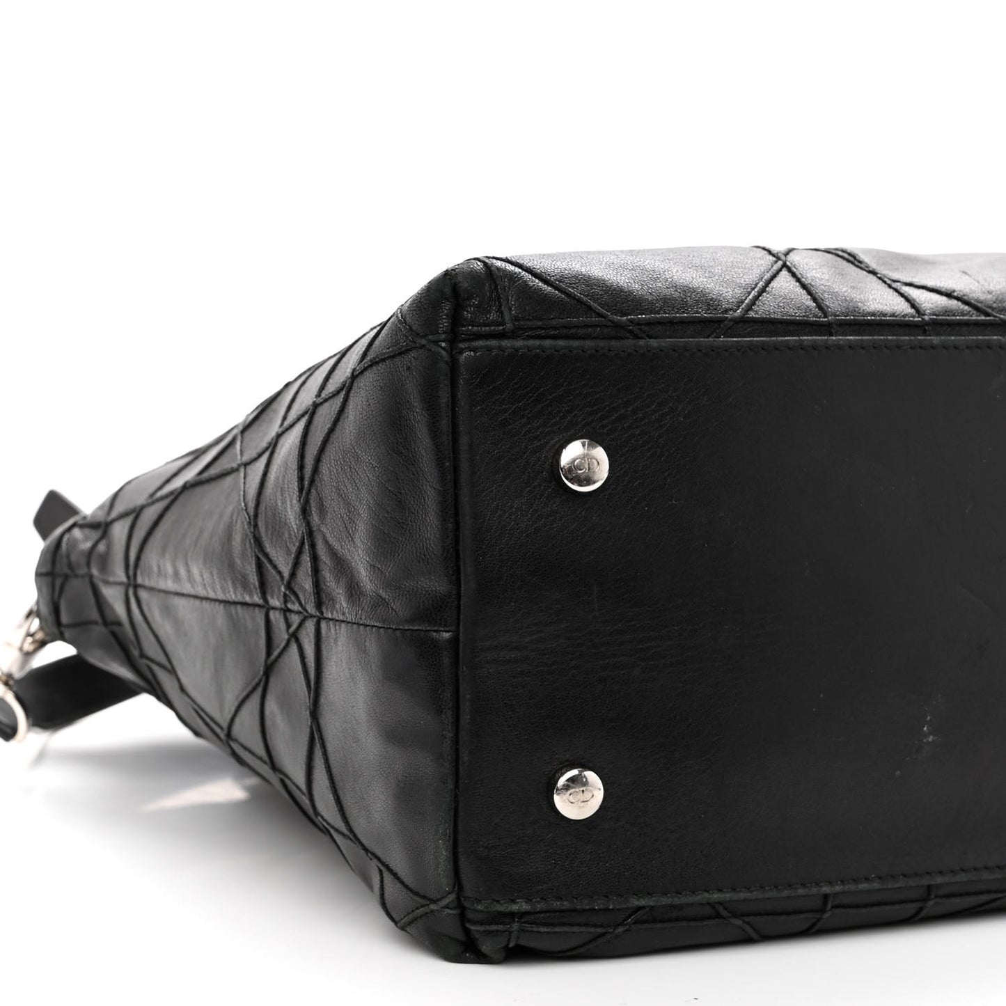 Lambskin Cannage Medium Granville Tote Black