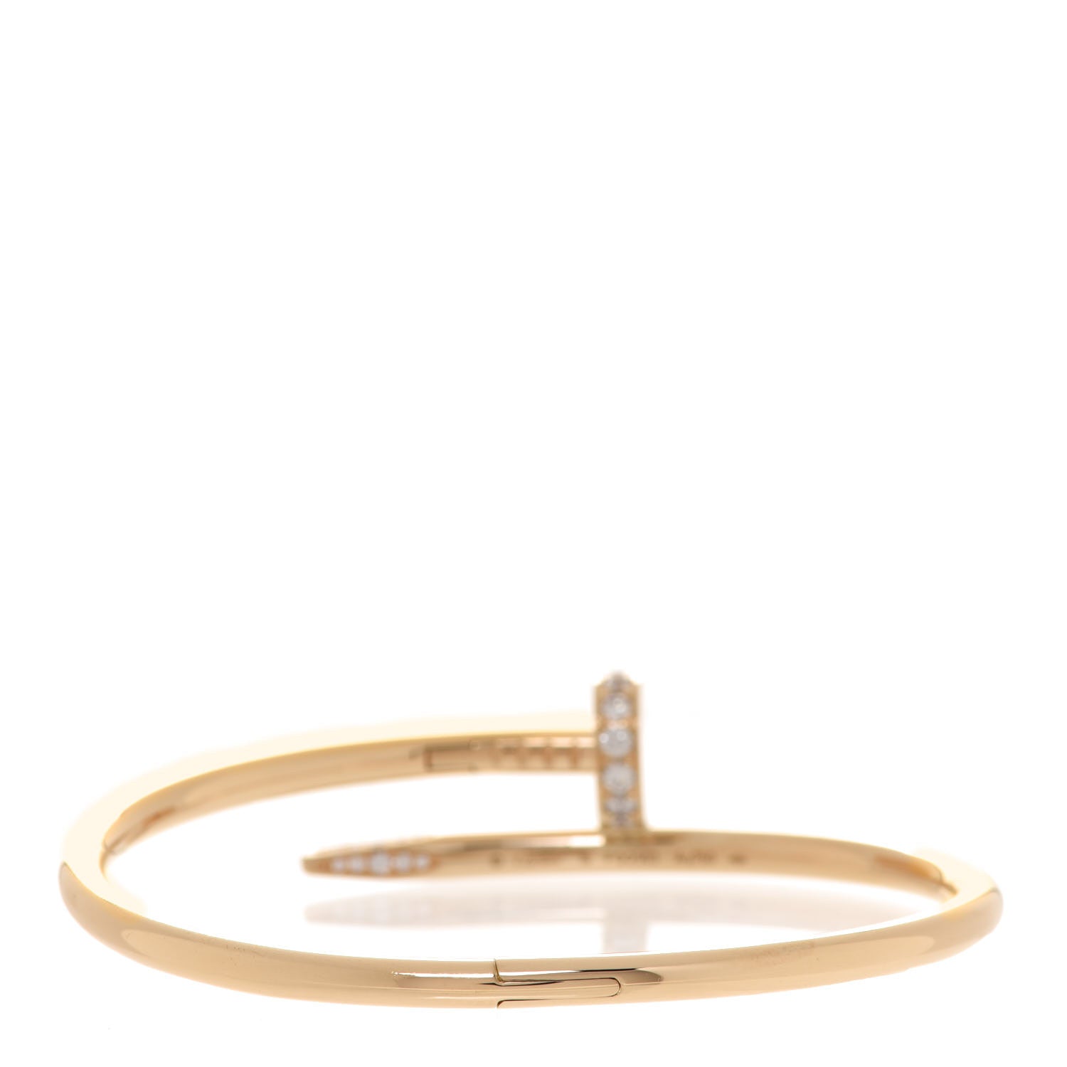 Cartier 18K Yellow Gold Diamond Juste Un Clou Bracelet 16 3 of 5