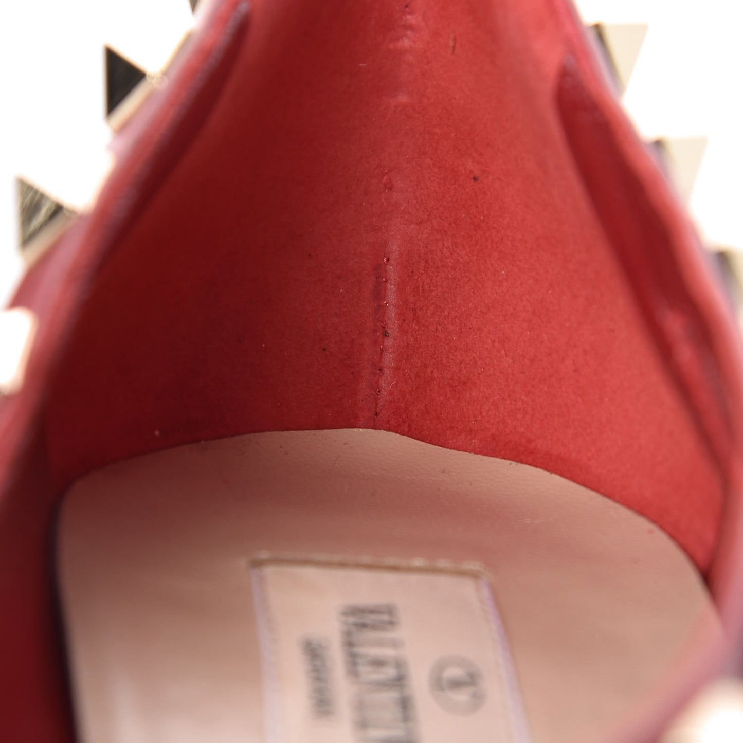 Nappa Rockstud Cross Strap D'Orsay 105mm Pumps 37.5 Rosso Valentino
