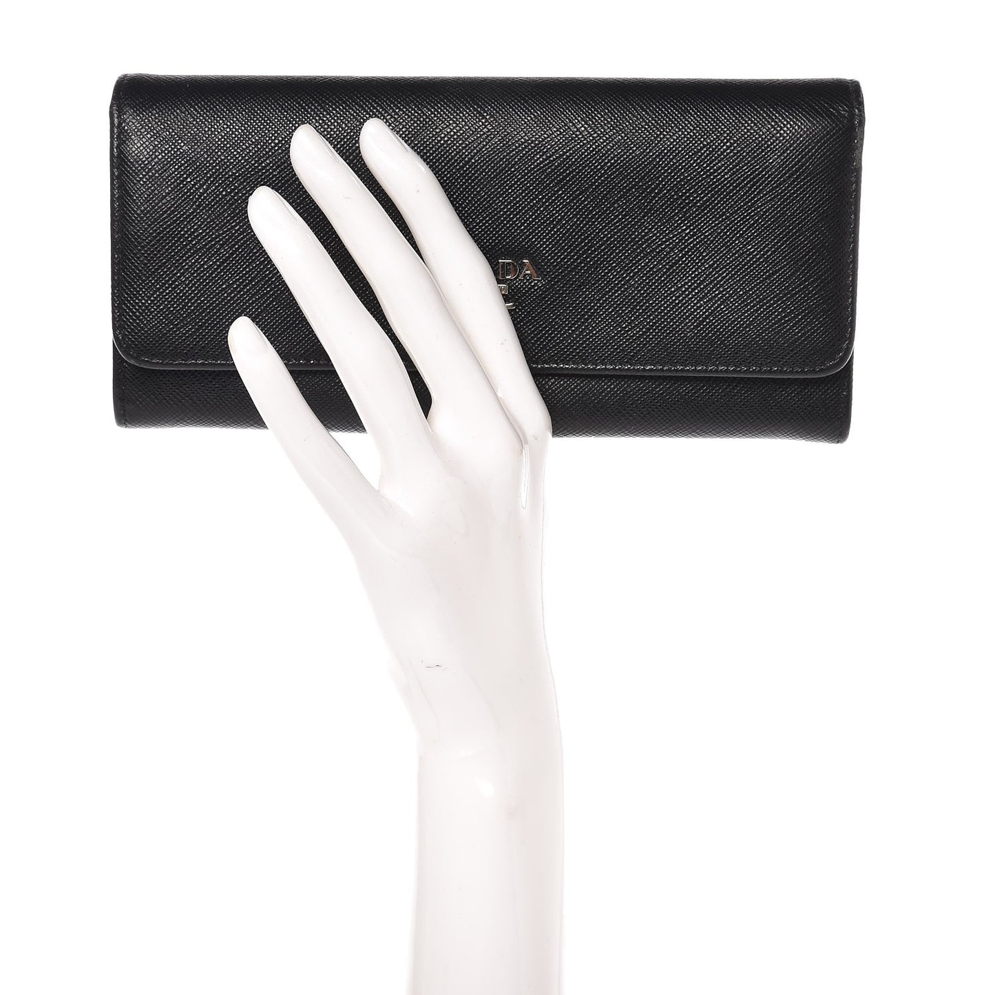 Saffiano Multicolor Continental Flap Wallet Nero Black Soleil