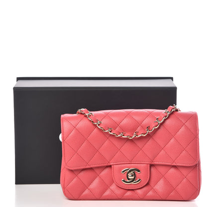 Chanel Caviar Quilted Mini Rectangular Flap Pink 10 of 10