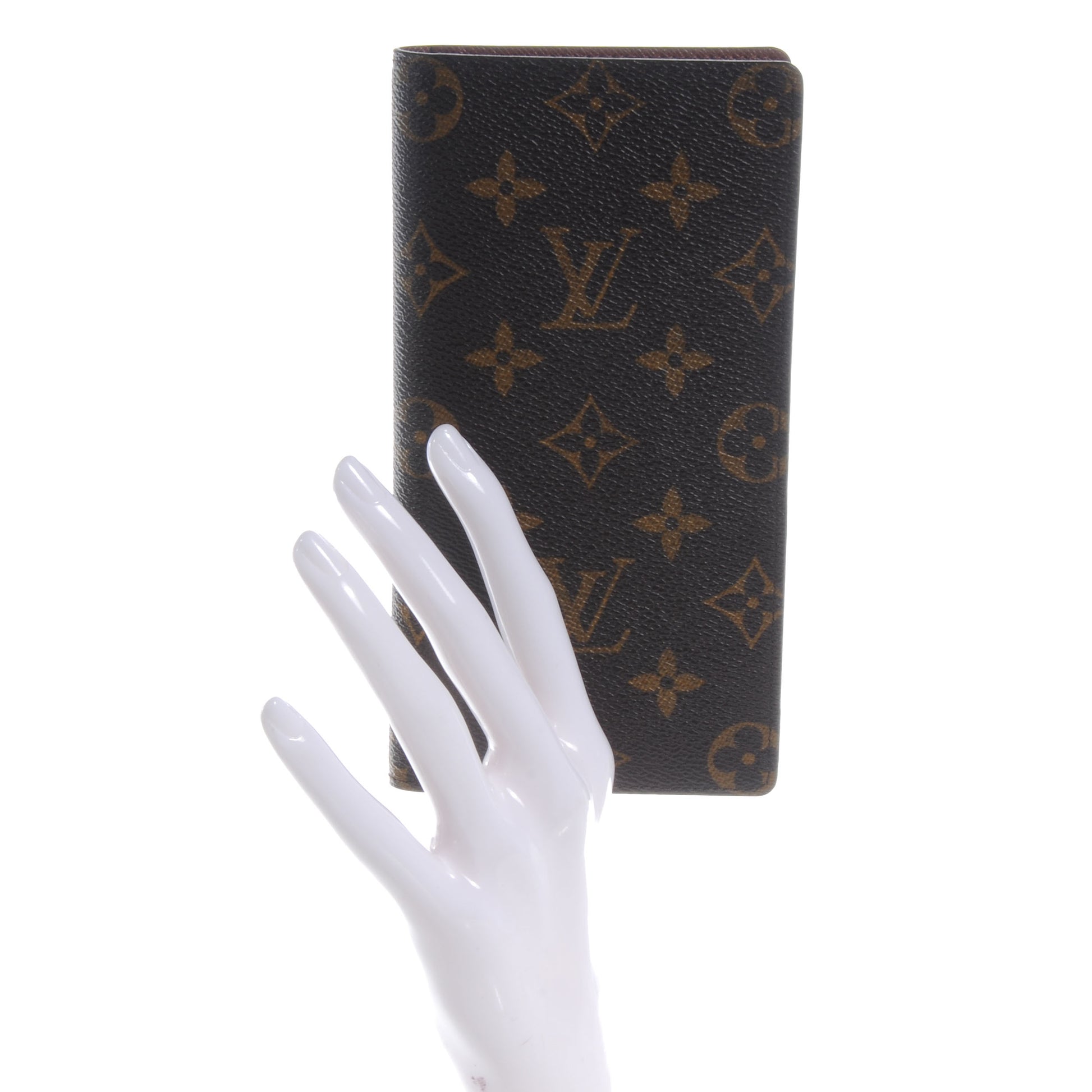 Louis Vuitton Monogram Porte Valeurs Checkbook Wallet 2 of 7