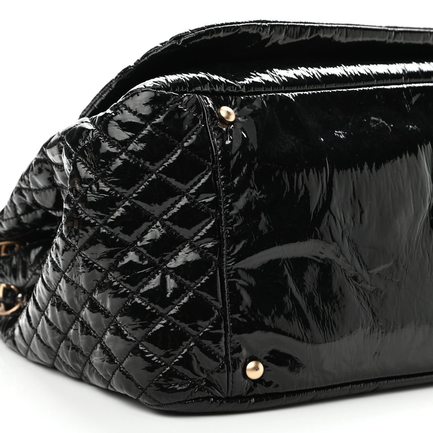 Chanel Vinyl XL Rock and Chain Flap Black 9 of 10