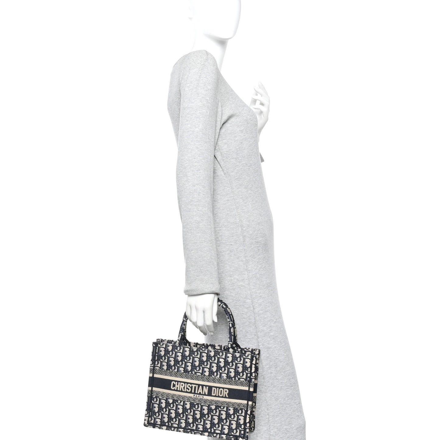 Oblique Small Book Tote Blue Multicolor