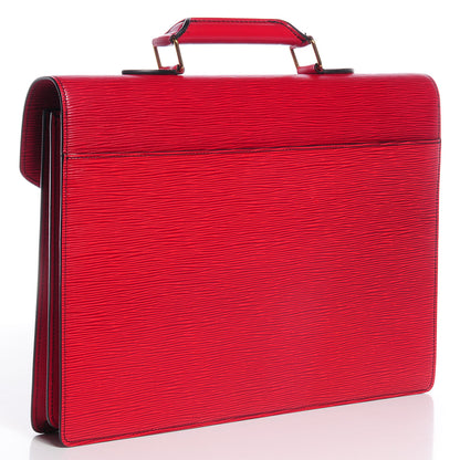 Louis Vuitton Epi Serviette Conseiller Briefcase Red 3 of 7
