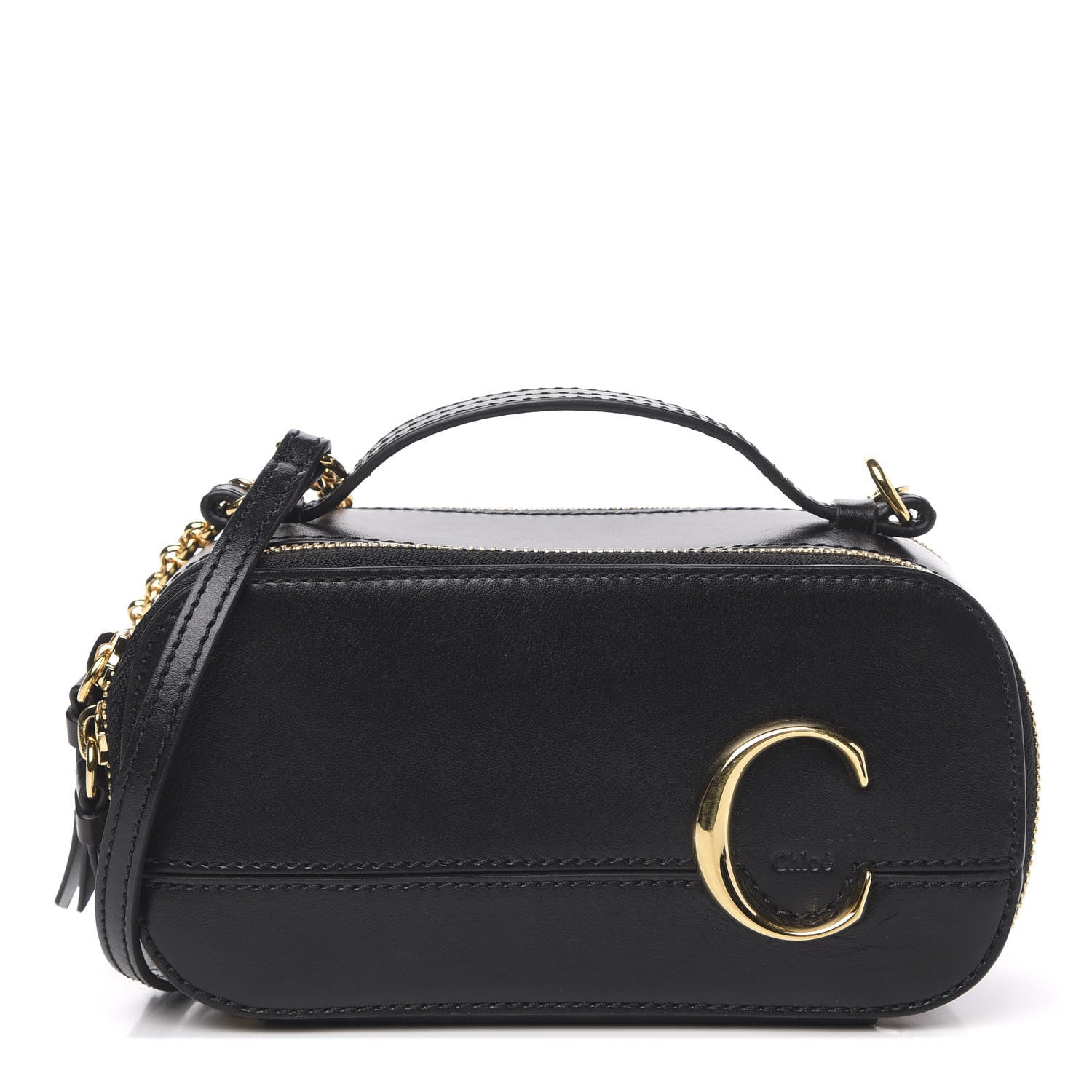 Chloe Calfskin Mini C Vanity Bag Black 1 of 10