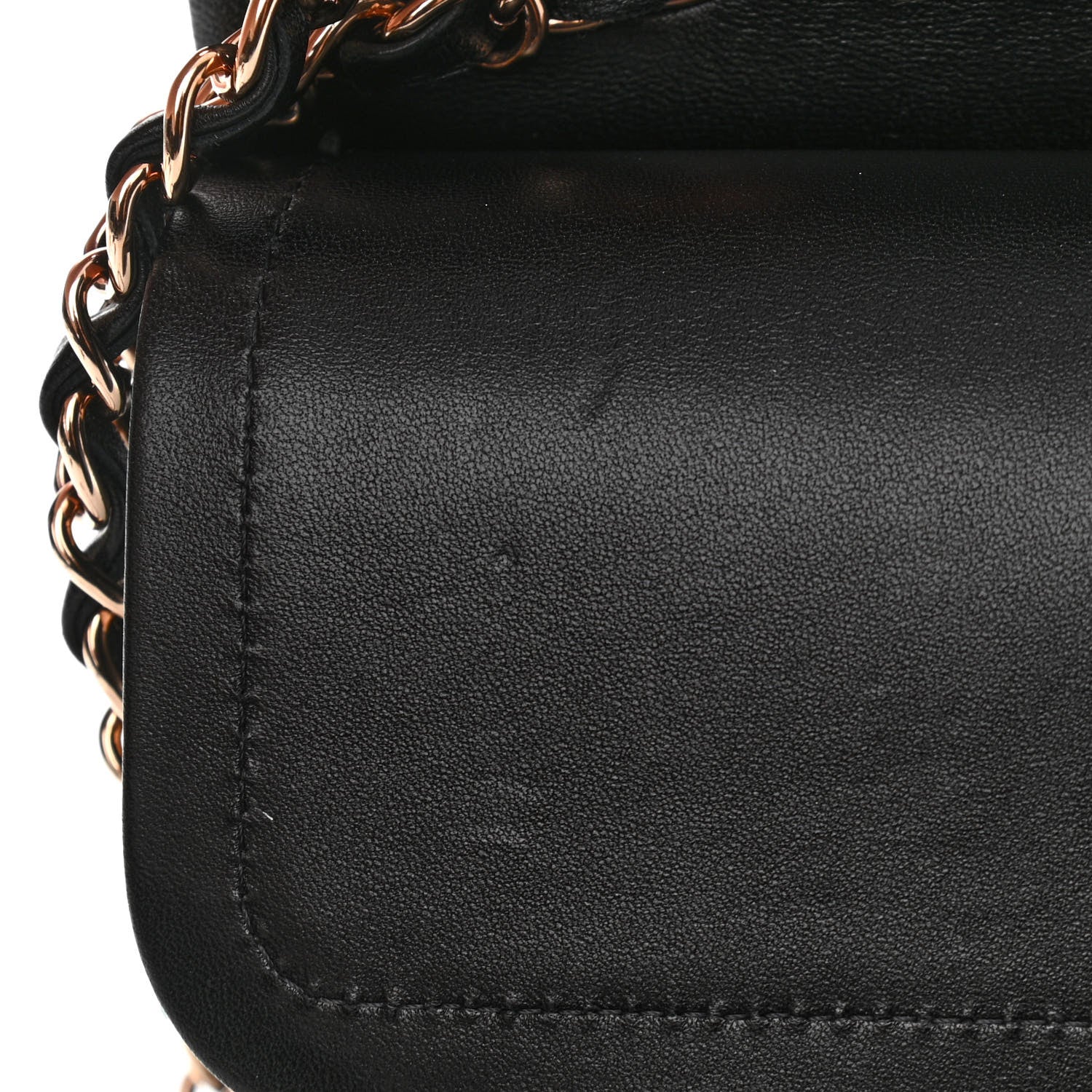 Chanel Lambskin Quilted Medium Double Flap Black 12 of 14