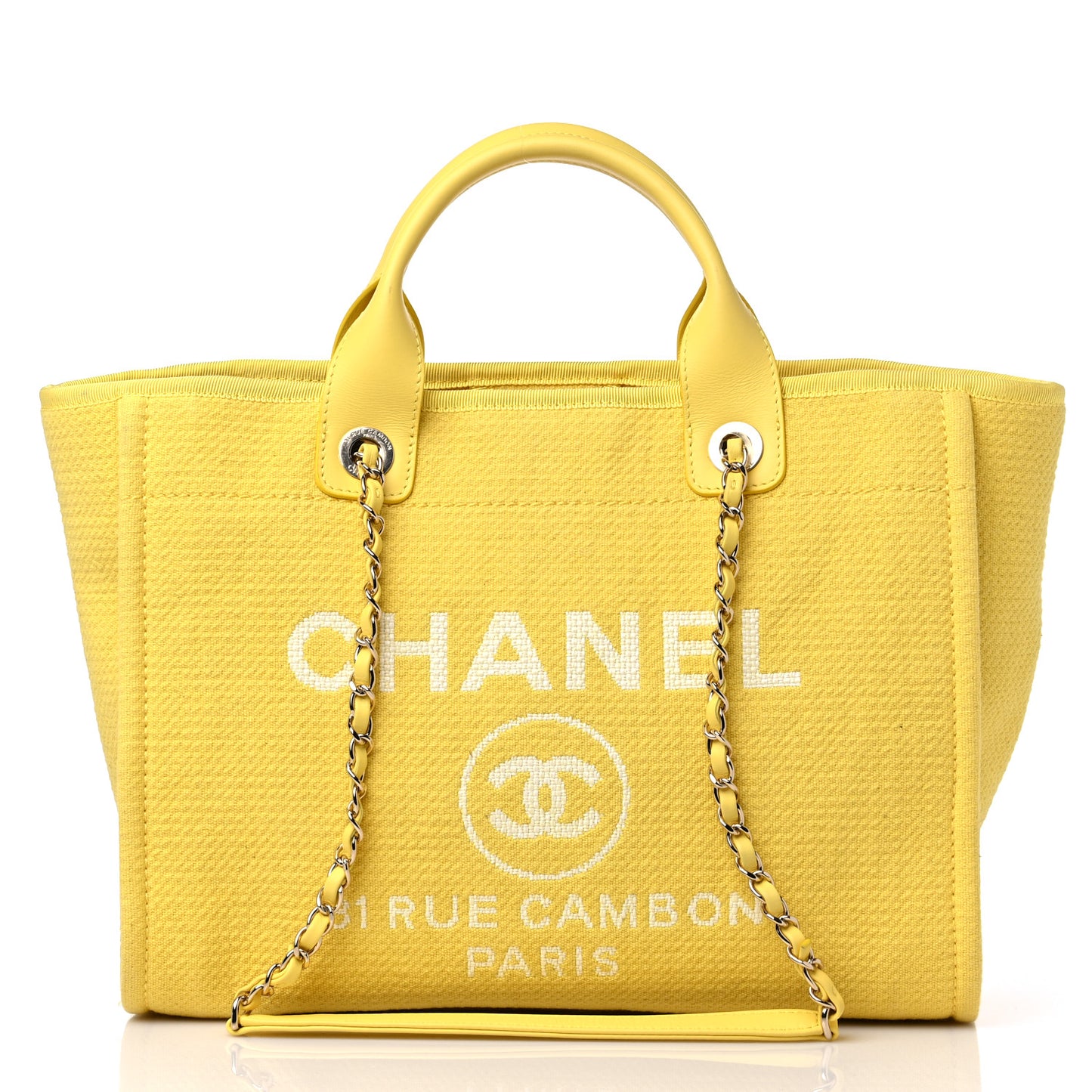 Mixed Fibers Small Deauville Tote Yellow