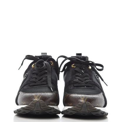 Louis Vuitton Suede Monogram Run Away Sneakers 37.5 Black 2 of 8